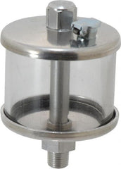 LDI Industries - 1 Outlet, Polymer Bowl, 51.8 mL No Flow Control Oil Reservoir - 1/8 NPTF Outlet, 2" Diam x 3-1/8" High, 60°C Max - Exact Tooling