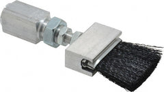 LDI Industries - 1-1/2" Long Brush, 1-1/2" Width/Diam, PTF Thread Oil Reservoir Lubrication Brushes - 1-5/32" Bristle Length, 250°F, 3" Length Under Mounting Thread, Straight Shank - Exact Tooling