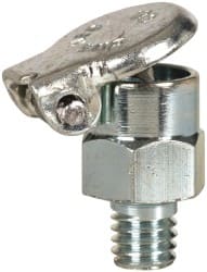Gits - 10-32 Thread, Steel, Zinc Plated, Threaded One Piece, Straight Oil Hole Cover - 3/4" Drive Diam, 3/16" Drive Length, 9/16" Overall Height, 3/16" Thread Length, UNF Thread - Exact Tooling
