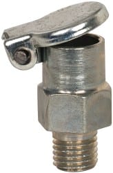 Gits - 1/4-32 Thread, Steel, Zinc Plated, Threaded One Piece, Straight Oil Hole Cover - 3/4" Drive Diam, 1/4" Drive Length, 3/4" Overall Height, 1/4" Thread Length, UNEF Thread - Exact Tooling