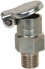 Gits - 1/4-32 Thread, Steel, Zinc Plated, Threaded One Piece, Straight Oil Hole Cover - 3/4" Drive Diam, 1/4" Drive Length, 3/4" Overall Height, 1/4" Thread Length, UNEF Thread - Exact Tooling