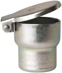 Gits - Steel, Zinc Plated, Shoulder Drive One Piece, Straight Oil Hole Cover - 1.003-1.005" Drive Diam, 1" Drive-In Hole Diam, 19/32" Drive Length, 1-5/16" Overall Height - Exact Tooling