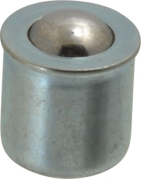 Gits - Steel, Zinc Plated, Plain Drive One Piece, Ball Valve Oil Hole Cover - 0378-0.380" Drive Diam, 3/8" Drive-In Hole Diam, 3/8" Drive Length, 15/32" Overall Height - Exact Tooling