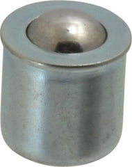 Gits - Steel, Zinc Plated, Plain Drive One Piece, Ball Valve Oil Hole Cover - 0378-0.380" Drive Diam, 3/8" Drive-In Hole Diam, 3/8" Drive Length, 15/32" Overall Height - Exact Tooling