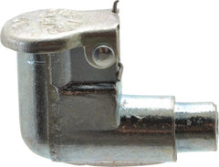 Gits - Die Cast Zinc, Zinc Plated, Plain Drive One Piece, Elbow Oil Hole Cover - 0.190-0.192" Drive Diam, 3/16" Drive-In Hole Diam, 5/32" Drive Length, 3/4" Overall Height - Exact Tooling