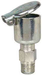Gits - 9/64 Ounce Capacity, 1/8-27 Thread, Steel, Zinc Plated, Brazed Body Oil Cup - 1-21/32" High, 5/16" Thread Length, Gravity Feed - Exact Tooling