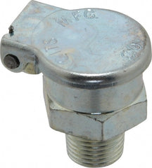 Gits - 3/64 Ounce Capacity, 1/8-27 Thread, Steel, Zinc Plated, Hexagon Body Oil Cup - 15/16" High, 7/16" Thread Length, Gravity Feed - Exact Tooling