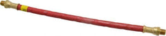 Alemite - 12" Long, 4,800 psi Operating Pressure, Elastomeric Grease Gun Hose & Coupler Assembly - 1/8 NPTF, 12,000 psi Burst Pressure - Exact Tooling
