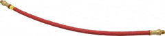 Alemite - 18" Long, 4,800 psi Operating Pressure, Elastomeric Grease Gun Hose & Coupler Assembly - 1/8 NPTF, 12,000 psi Burst Pressure - Exact Tooling