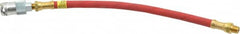 Alemite - 12" Long, 4,800 psi Operating Pressure, Grease Gun Hose & Coupler Assembly - 1/8 NPT - Exact Tooling