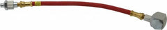Alemite - 12" Long, 4,800 psi Operating Pressure, Grease Gun Hose & Coupler Assembly - 1/8 NPTF, Includes Swivel - Exact Tooling