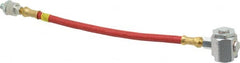 Alemite - 12" Long, 4,800 psi Operating Pressure, Grease Gun Hose & Coupler Assembly - 1/8 NPTF, Includes Swivel - Exact Tooling