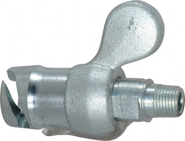 Alemite - 10,000 Operating psi, 1/8 Thread, Grease Gun Coupler - NPTF (M) Thread - Exact Tooling