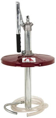 Alemite - Oil Lubrication 0.38 Strokes/oz Flow Steel, Aluminum & Stainless Steel Lever Hand Pump - For 25 to 35 Lb Container - Exact Tooling