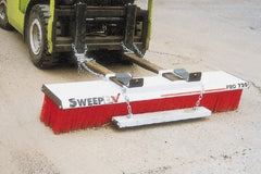 Sweepex - 72" Wide Sweeper Fork Lift - 72 Inch Wide Broom - Exact Tooling