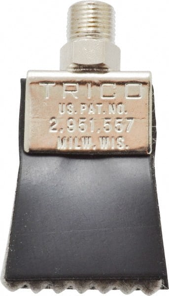 Trico - 1-1/4" Long Brush, 1-1/4" Width/Diam, NPT Thread Oil Reservoir Lubrication Brushes - 200°F, 2-5/16" Length Under Mounting Thread, Straight Shank - Exact Tooling