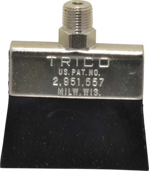 Trico - 2" Long Brush, 2" Width/Diam, NPT Thread Oil Reservoir Lubrication Brushes - 200°F, 2-5/16" Length Under Mounting Thread, Straight Shank - Exact Tooling