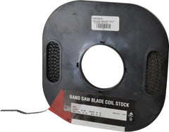 M.K. MORSE - 3/8" x 100' x 0.025" Carbon Steel Band Saw Blade Coil Stock - 4 TPI, Toothed Edge, Skip Form, Raker Set, Flexible Back, Constant Pitch, - Exact Tooling