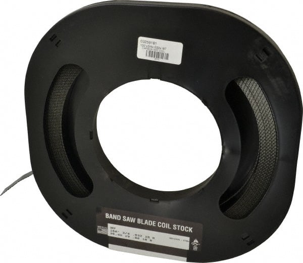 M.K. MORSE - 3/4" x 100' x 0.032" Carbon Steel Band Saw Blade Coil Stock - 18 TPI, Toothed Edge, Raker Set, Flexible Back, Constant Pitch, - Exact Tooling