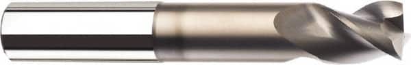 SGS - 1/2", 2 Flute, Single End, Solid Carbide, 0.02" Corner Radius End Mill - 3" OAL, 45° Helix, Right Hand Flute, 3/4" LOC, Right Hand Cut, 1-1/2" Extended Reach - Exact Tooling