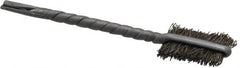 Osborn - 3/8" Diam Flat Steel Tube Brush - 0.008" Filament Diam, 9/16" Brush Length, 2-1/8" OAL, 3/32" Diam Shank - Exact Tooling