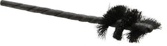 Osborn - 5/8" Diam Helical Steel Tube Brush - 0.005" Filament Diam, 1" Brush Length, 3-1/2" OAL, 1/8" Diam Shank - Exact Tooling