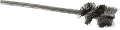 Osborn - 5/8" Diam Helical Steel Tube Brush - 0.008" Filament Diam, 1" Brush Length, 3-1/2" OAL, 1/8" Diam Shank - Exact Tooling