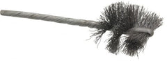 Osborn - 1" Diam Helical Steel Tube Brush - 0.008" Filament Diam, 1" Brush Length, 3-1/2" OAL, 1/8" Diam Shank - Exact Tooling