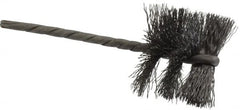 Osborn - 1-1/4" Diam Helical Steel Tube Brush - 0.008" Filament Diam, 1" Brush Length, 3-1/2" OAL, 1/8" Diam Shank - Exact Tooling