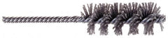 Osborn - 1-1/4" Long x 1-19/64" Diam Steel Tube End Fitting Brush - 6-3/8" OAL, 0.0104" Wire Diam - Exact Tooling