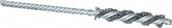Osborn - 3/8" Diam Helical Nylon Tube Brush - 2" Brush Length, 5" OAL, 0.187" Diam Shank - Exact Tooling