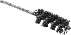 Osborn - 1" Diam Helical Nylon Tube Brush - 2-1/2" Brush Length, 5-1/2" OAL, 0.208" Diam Shank - Exact Tooling