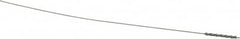 Osborn - 0.05" Diam Helical Nylon Tube Brush - 1/2" Brush Length, 4" OAL, 0.023" Diam Shank - Exact Tooling