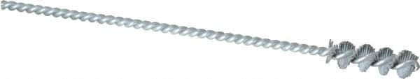 Osborn - 0.325" Diam Helical Nylon Tube Brush - 1" Brush Length, 5" OAL, 0.119" Diam Shank - Exact Tooling