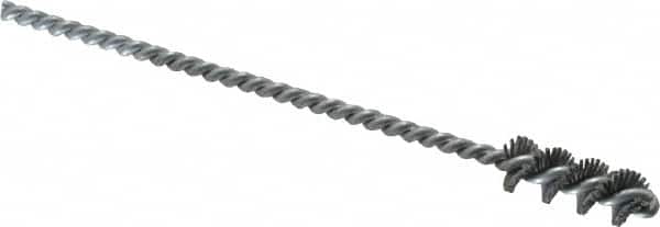 Osborn - 0.385" Diam Helical Nylon Tube Brush - 1" Brush Length, 5" OAL, 0.152" Diam Shank - Exact Tooling
