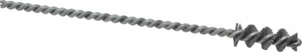 Osborn - 0.385" Diam Helical Nylon Tube Brush - 1" Brush Length, 5" OAL, 0.152" Diam Shank - Exact Tooling