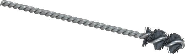 Osborn - 0.515" Diam Helical Nylon Tube Brush - 1" Brush Length, 5" OAL, 0.169" Diam Shank - Exact Tooling