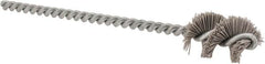 Osborn - 0.64" Diam Helical Nylon Tube Brush - 1" Brush Length, 5" OAL, 0.169" Diam Shank - Exact Tooling
