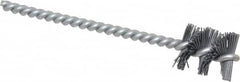 Osborn - 0.89" Diam Helical Nylon Tube Brush - 1" Brush Length, 5" OAL, 0.228" Diam Shank - Exact Tooling