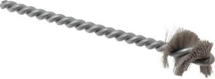 Osborn - 1.015" Diam Helical Nylon Tube Brush - 1" Brush Length, 5" OAL, 1/4" Diam Shank - Exact Tooling