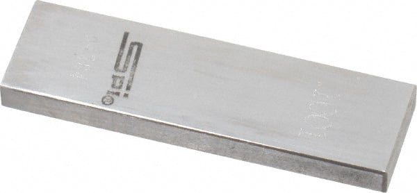 SPI - 0.1001" Rectangular Steel Gage Block - Accuracy Grade 0, Includes NIST Traceability Certification - Exact Tooling
