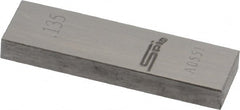 SPI - 0.135" Rectangular Steel Gage Block - Accuracy Grade 0, Includes NIST Traceability Certification - Exact Tooling