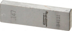 SPI - 0.147" Rectangular Steel Gage Block - Accuracy Grade 0, Includes NIST Traceability Certification - Exact Tooling