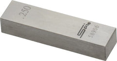 SPI - 0.25" Rectangular Steel Gage Block - Accuracy Grade 0, Includes NIST Traceability Certification - Exact Tooling