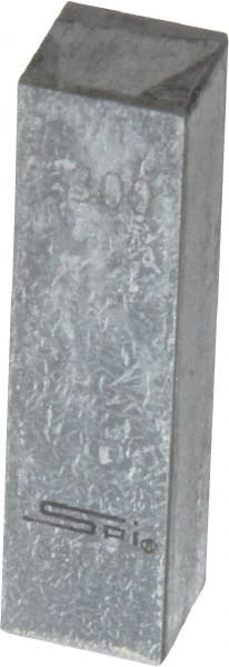 SPI - 0.3" Rectangular Steel Gage Block - Accuracy Grade 0, Includes NIST Traceability Certification - Exact Tooling