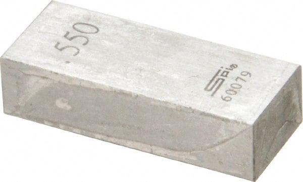 SPI - 0.55" Rectangular Steel Gage Block - Accuracy Grade 0, Includes NIST Traceability Certification - Exact Tooling