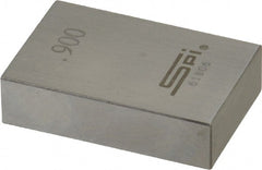 SPI - 0.9" Rectangular Steel Gage Block - Accuracy Grade 0, Includes NIST Traceability Certification - Exact Tooling