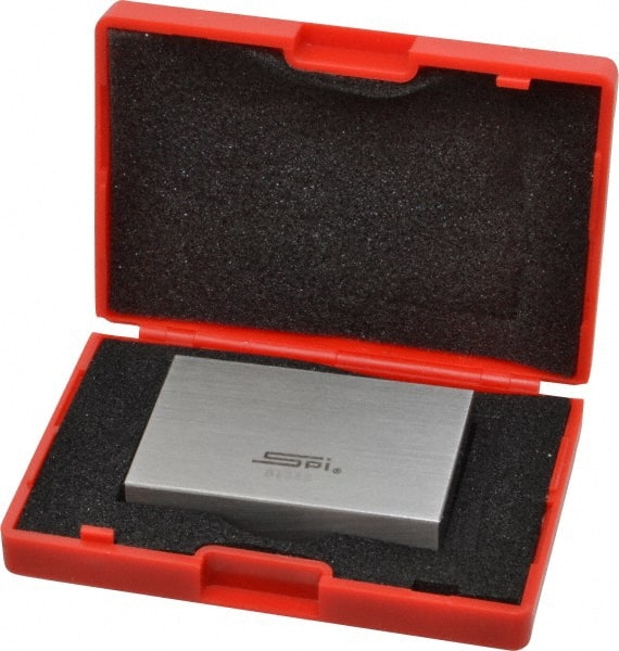 SPI - 2" Rectangular Steel Gage Block - Accuracy Grade 0, Includes NIST Traceability Certification - Exact Tooling
