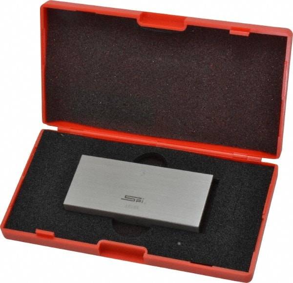 SPI - 3" Rectangular Steel Gage Block - Accuracy Grade 0, Includes NIST Traceability Certification - Exact Tooling