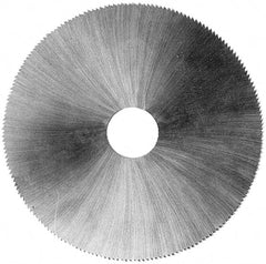 Value Collection - 2" Diam x 0.028" Blade Thickness, 3/8" Arbor Hole Diam, 152 Teeth, High Speed Steel Jeweler's Saw - Uncoated - Exact Tooling